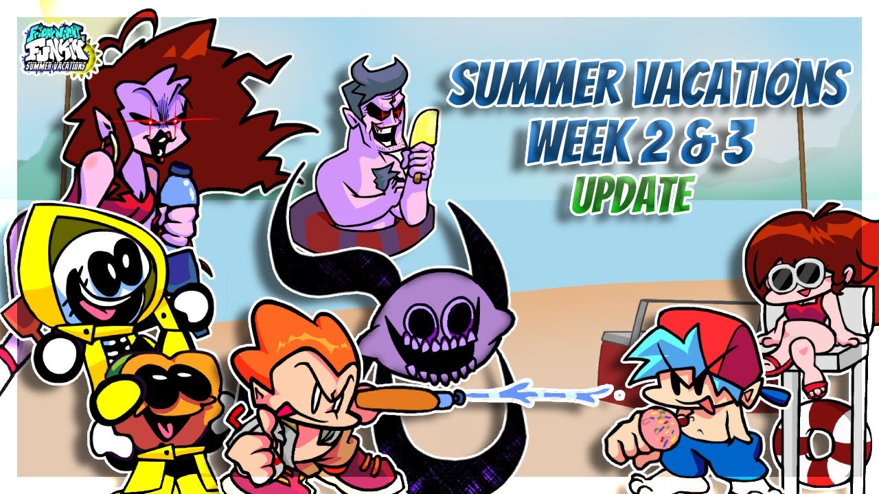 You are currently viewing Friday Night Funkin Summer Vacations UPDATE (Weeks 1-4) (HARD)