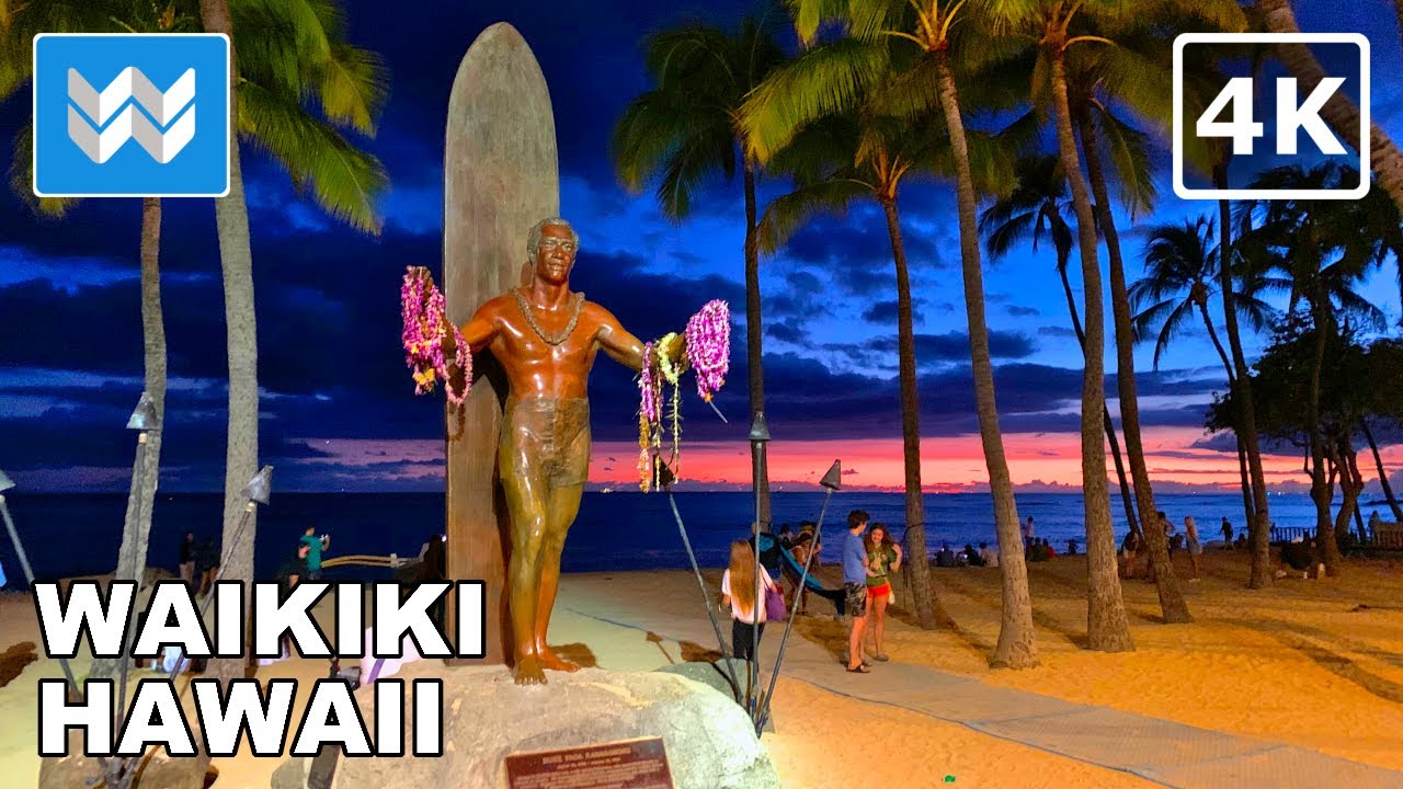 You are currently viewing [4K] Waikiki Nightlife – 2021 Honolulu Hawaii Walking Tour & Travel Guide 🎧 Binaural Sound