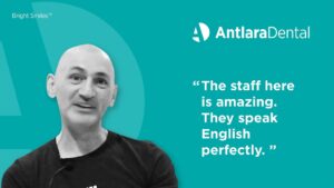 Read more about the article Hollywood Smile Transformation ✨🚀 Zirconium Porcelain Crown | Antlara Dental Clinic Antalya | Turkey