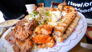 Read more about the article Best Restaurants in Los Angeles – BIG KABOB PLATTER + Must-Eat Food Tour in LA!