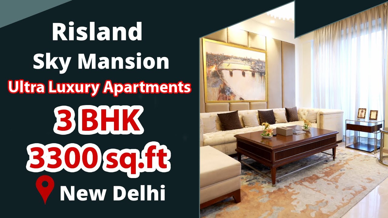 You are currently viewing ₹ 4.99 Cr 😱 3 BHK 💥 Top Ultra Luxury Residential Home, Chattarpur, South Delhi – Risland Sky Mansion