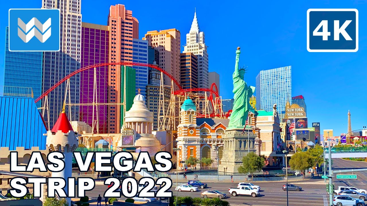Read more about the article [4K] Las Vegas Strip 2022 FULL Walking Tour & Travel Guide Vlog 🎧 Binaural City Sound | Treadmill
