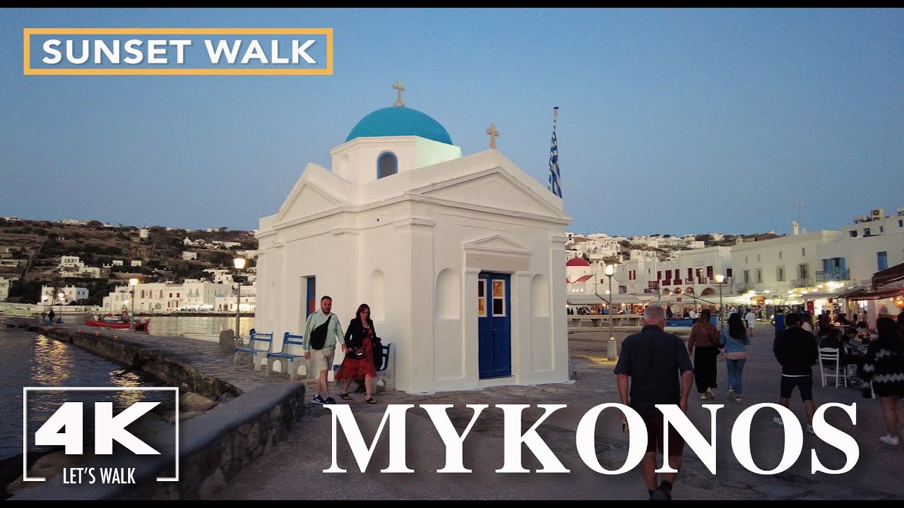 You are currently viewing Mykonos Island Sunset Walk2022 | 4K Greece Virtual Travel Walking Tour Guide with City Sounds